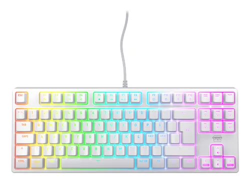 CHERRY K4V2 TKL klawiatura Gaming USB QWERTY Skandynawia Biały