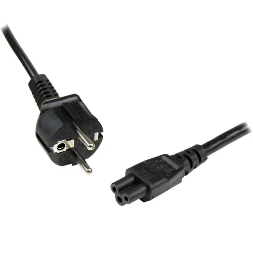 StarTech.com PXTNB3SEU1M kabel zasilające Czarny 1 m CEE7/7 C5 panel