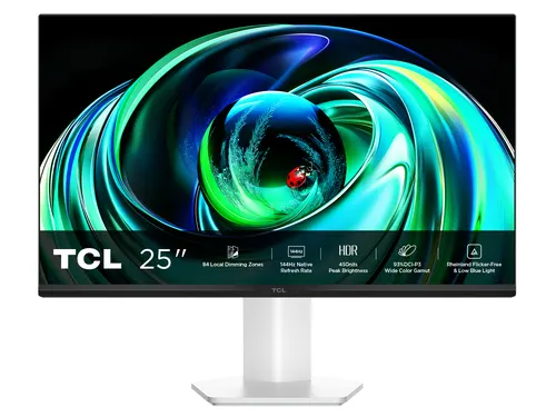 TCL 25G54 monitor komputerowy 63,5 cm (25") 1920 x 1080 px Full HD QLED Biały