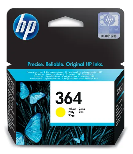 HP 364 oryginalny wkład atramentowy żółty (CB320EE#ABB)
