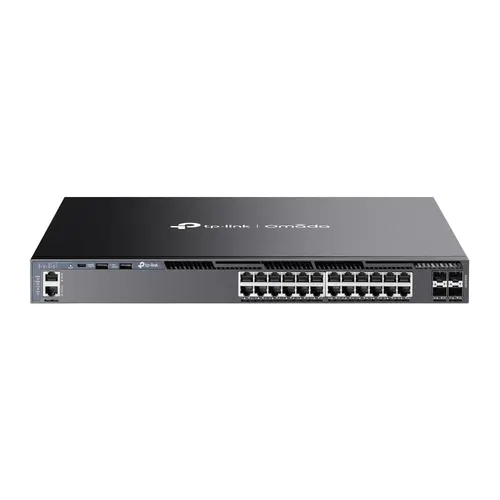 TP-Link Omada SG6428X przełącznik sieciowy Zarządzany L3 Gigabit Ethernet (10/100/1000) 1U Czarny