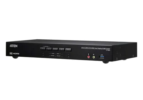 ATEN CS1844-AT-G przełącznik KVM Czarny