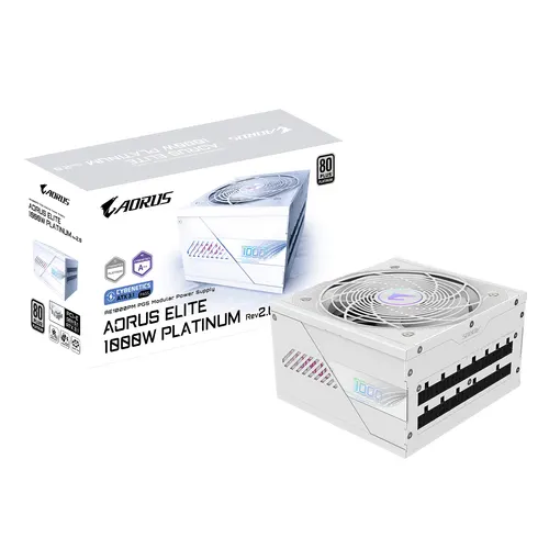 Zasilacz Gigabyte GP-AE1000PM PG5 ICE 1000W PCIE5.0 120mm 80+Platinum