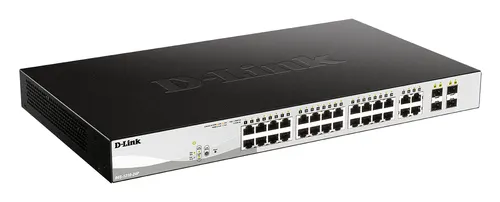 D-Link DGS-1210-24P przełącznik sieciowy Zarządzany L2 Gigabit Ethernet (10/100/1000) Obsługa PoE Czarny