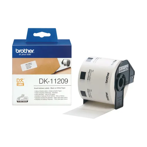 Brother DK-11209 taśmy do etykietowania Czarny na białym