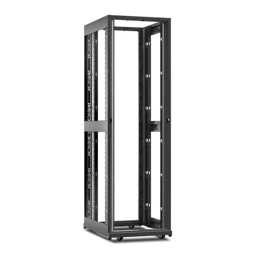 NetShelter AV 42U 600mm Wide x 825mm Deep Enclosure 10-32 Threaded Rails No Sides/Roof/Doors Black