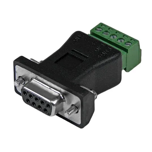 StarTech.com RS422 RS485 Serial DB9 -> Terminal Block Adapter Czarny