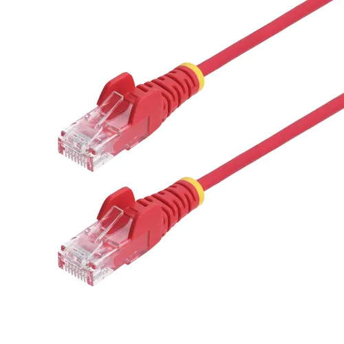 StarTech.com N6PAT25CMRDS kabel sieciowy Czerwony 0,25 m Cat6 U/UTP (UTP) Okrągły