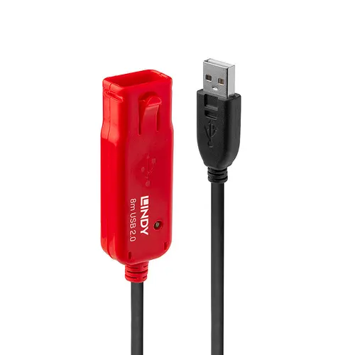 Lindy 42780 kabel USB USB 2.0 8 m USB A Czarny