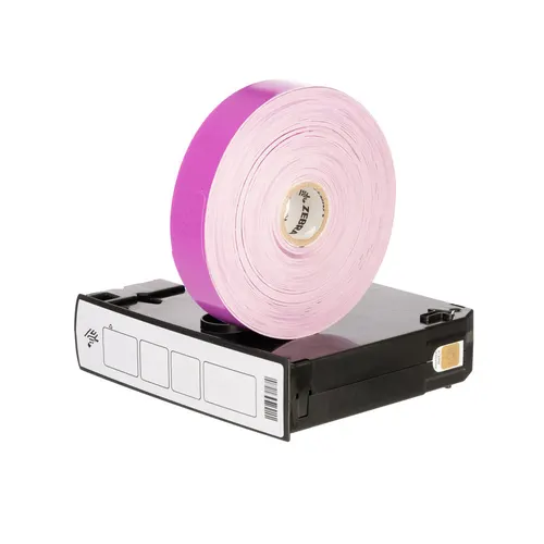 Wristband, Polypropylene, 1x10in (25.4x254mm); Direct thermal, Z-Band Fun, Adhesive closure, Cartridge, 350/roll, 6/box, Purple