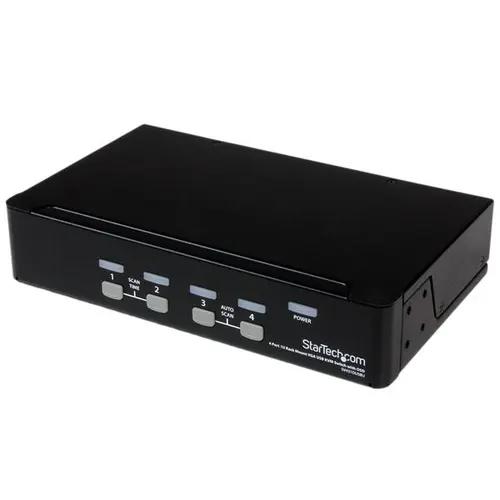 StarTech.com SV431DUSBU przełącznik KVM Możliwości montowania w stelażu Czarny