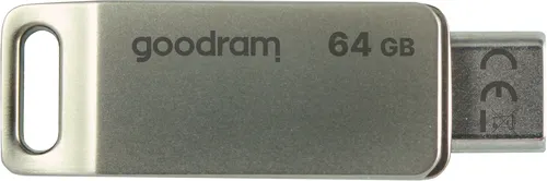 Goodram ODA3 pamięć USB 64 GB USB Type-A / USB Type-C 3.2 Gen 1 (3.1 Gen 1) Srebrny