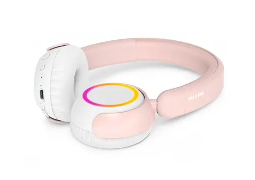 Philips TAK4200 Zestaw słuchawkowy Przewodowy i Bezprzewodowy Opaska na głowę Połączenia/muzyka Bluetooth Różowy, Biały