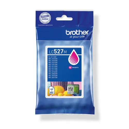 Brother LC527M nabój z tuszem 1 szt. Oryginalny Purpurowy