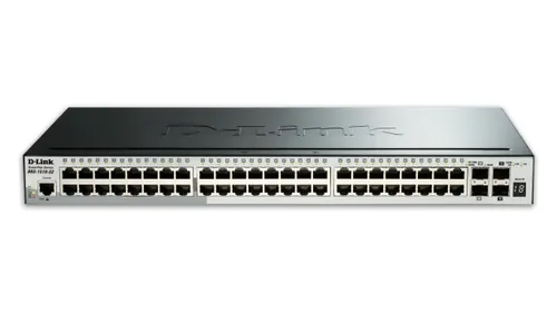 D-Link DGS-1510-52X przełącznik sieciowy Zarządzany L3 Gigabit Ethernet (10/100/1000) 1U Czarny (DGS-1510-52X/E)