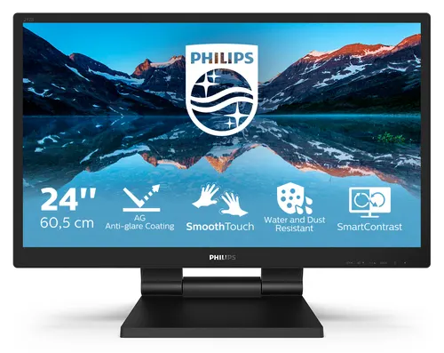 Philips 242B9TL/00 monitor komputerowy 60,5 cm (23.8") 1920 x 1080 px Full HD LCD Ekran dotykowy Czarny