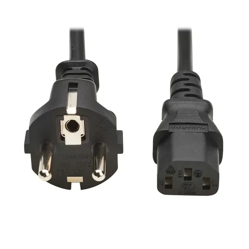 Eaton P054-01M-EU kabel zasilające Czarny 1 m CEE7/7 IEC C13