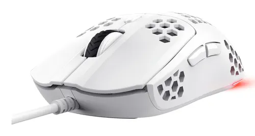 Trust GXT 928 HELOX myszka Gaming Dla praworęcznych USB Typu-A Optyczny 6400 DPI, biała