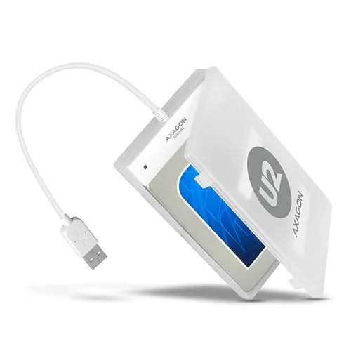 Axagon ADSA-1S obudowa do dysków twardych Obudowa HDD/SSD Biały 2.5"