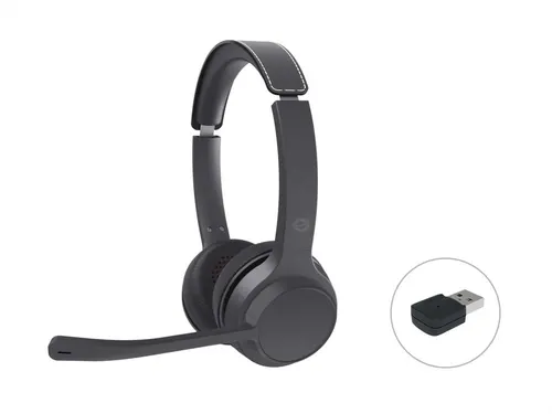 Conceptronic POLONA04BA słuchawki/zestaw słuchawkowy Przewodowy i Bezprzewodowy Opaska na głowę Połączenia/muzyka USB Type-C Bluetooth Czarny