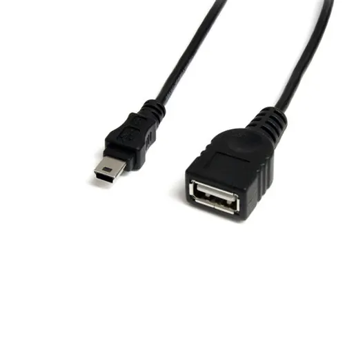 StarTech.com USBMUSBFM1 kabel USB 0,3 m USB A Mini-USB B 0,48 Gbit/s Czarny