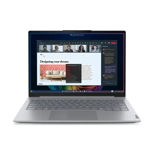 Lenovo ThinkBook 14 G9 IPL Copilot+ PC Intel Core Ultra 7 355 Laptop 35,6 cm (14") WUXGA 16 GB DDR5-SDRAM 512 GB SSD Wi-Fi 7 (802.11be) Windows 11 Pro Szary Angielski
