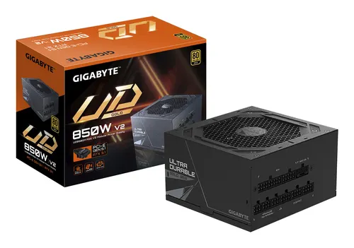 GIGABYTE UD850GM PG5 V2 moduł zasilaczy 850 W 20+4 pin ATX ATX Czarny