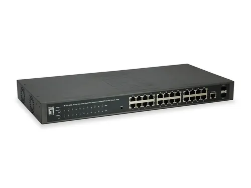 LevelOne GEP-2652 przełącznik sieciowy Zarządzany L2 Gigabit Ethernet (10/100/1000) Obsługa PoE Szary