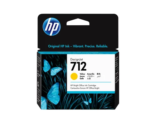 HP Żółty wkład atramentowy 712 DesignJet 29 ml