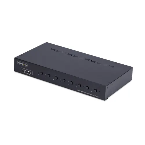 StarTech.com R8AD122-KVM-SWITCH przełącznik KVM Możliwości montowania w stelażu Czarny