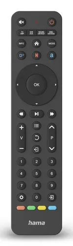 Hama 00221055 pilot Podczerwień TV Naciśnij przyciski