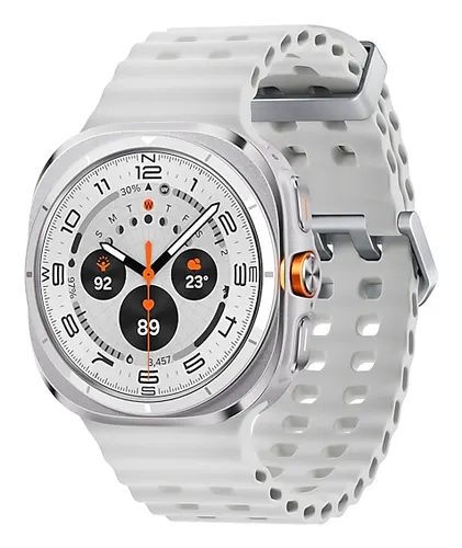 Samsung Galaxy Watch Ultra 3,81 cm (1.5") AMOLED 47 mm Cyfrowy 480 x 480 px Ekran dotykowy 4G Tytan, Biały Wi-Fi GPS