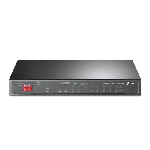 TP-Link TL-SG1210MP przełącznik sieciowy Nie zarządzany Gigabit Ethernet (10/100/1000) Obsługa PoE Czarny