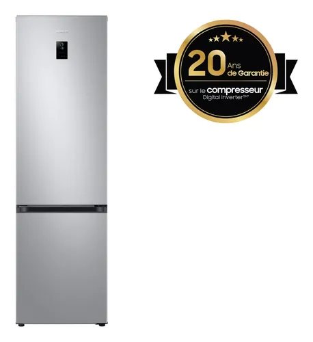 Samsung RB38C672ESA Wolnostojący 390 l Szary, Metaliczny, Srebrny