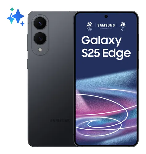 Samsung Galaxy S25 Edge 17 cm (6.7") Dual SIM Android 15 5G USB Type-C 12 GB 256 GB 3900 mAh Czarny, 12/256 GB, czarny