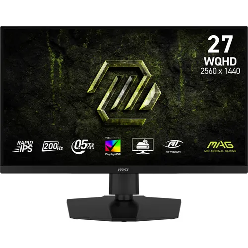 MSI MAG 274QPF E20 monitor komputerowy 68,6 cm (27") 2560 x 1440 px Wide Quad HD LCD Czarny