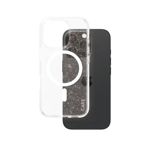 PanzerGlass CARE™ by ® Star Lit Case w. White MagSafe iPhone 16 Pro pokrowiec na telefon komórkowy Przezroczysty