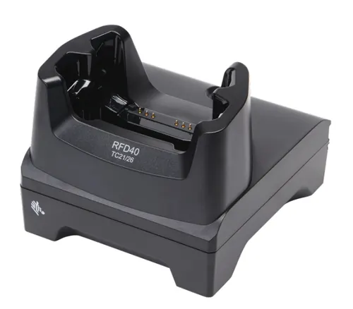 Zebra CRD1S0T-RFD40-TC2X-CHG-1R ładowarka do urządzeń przenośnych Komputer przenośny, Czytnik RFID Czarny Prąd przemienny Wewnętrzna