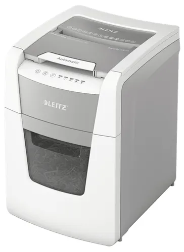 Leitz 80120000 niszczarka Rozdrabnianie mikro-cięte 55 dB 22 cm Szary, Biały
