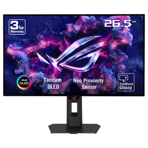 ASUS ROG Strix XG27AQWMG monitor komputerowy 67,3 cm (26.5") 2560 x 1440 px Quad HD OLED Czarny