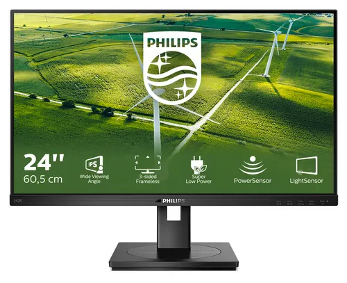 Philips 242B1G/00 monitor komputerowy 60,5 cm (23.8") 1920 x 1080 px Full HD LED Czarny