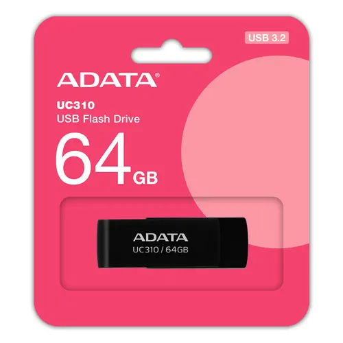 ADATA UC310 pamięć USB 64 GB USB Typu-A 3.2 Gen 1 (3.1 Gen 1) Czarny