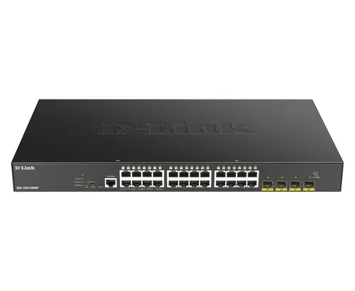 D-Link DGS-1250-28XMP Zarządzany L3 Gigabit Ethernet (10/100/1000) Obsługa PoE Czarny