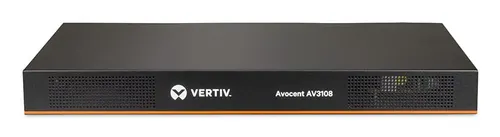 Vertiv Avocent AV 3108 przełącznik KVM Możliwości montowania w stelażu Czarny