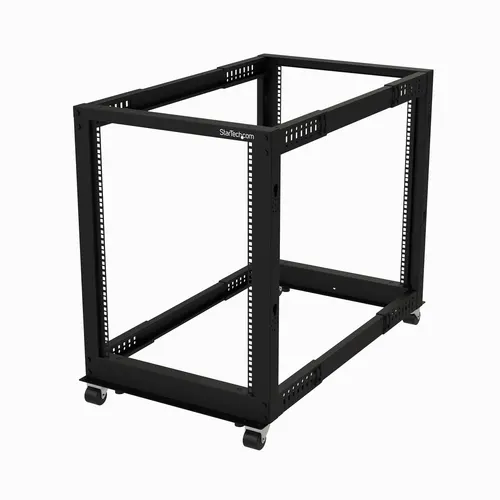 StarTech.com 4POSTRACK15U stojak 15U Stojak wolnostojący Czarny