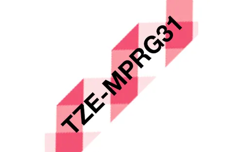 Brother TZE-MPRG31 taśmy do etykietowania Czarny na czerwonym