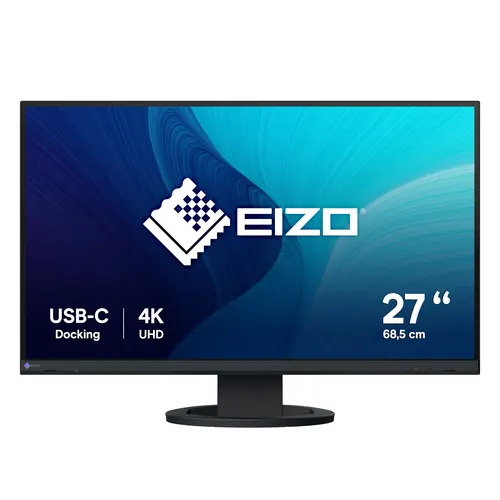 EIZO FlexScan EV2740S-BK monitor komputerowy 68,6 cm (27") 3840 x 2160 px 4K Ultra HD LCD Czarny
