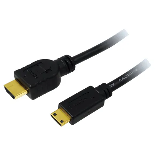 LogiLink CH0022 kabel HDMI 1,5 m HDMI Typu A (Standard) HDMI Type C (Mini) Czarny