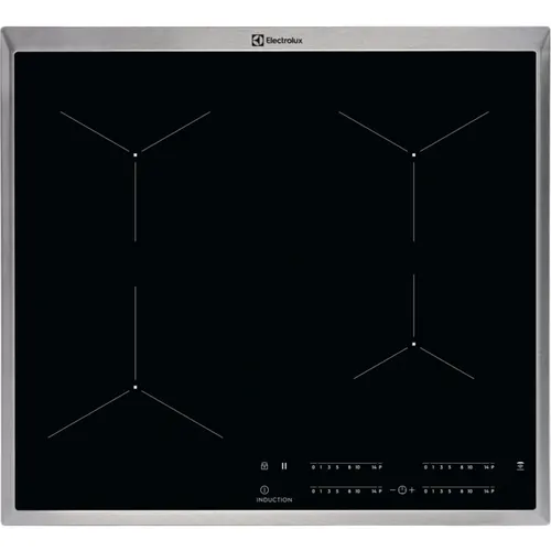 Electrolux EIT60443X Czarny Wbudowany Płyta indukcyjna strefowa 4 stref(y)
