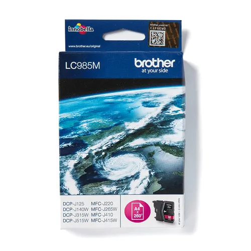Brother LC985M nabój z tuszem 1 szt. Oryginalny Purpurowy